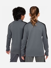 Nike Iron Grey/Black/Pink Dri-FIT Academy Half Zip Training Drill Top - Image 7 of 12