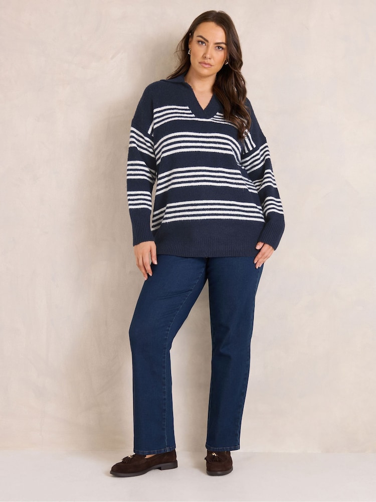 Evans Blue Knitted Jumper - Image 2 of 6
