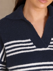Evans Blue Knitted Jumper - Image 4 of 6