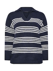 Evans Blue Knitted Jumper - Image 5 of 6