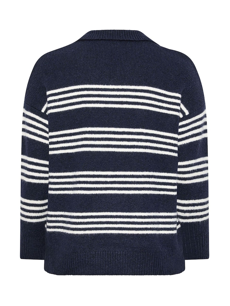 Evans Blue Knitted Jumper - Image 6 of 6