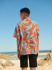Hawaiian Red Short Sleeve Printed Shirt (3-16yrs) - Image 2 of 5
