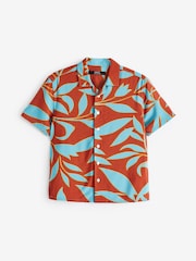 Hawaiian Red Short Sleeve Printed Shirt (3-16yrs) - Image 3 of 5