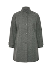 Evans Grey Longline Coat - Image 5 of 6