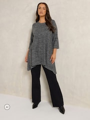 Evans Grey Hanky Hem Top - Image 2 of 6