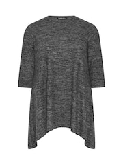 Evans Grey Hanky Hem Top - Image 5 of 6