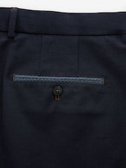 Navy Blue Premium Belted Chinos - Image 7 of 9