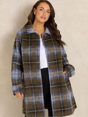 Evans Check Swing Coat - 6의 이미지 1