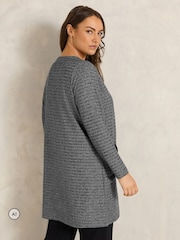 Evans Grey Rib Drop Pocket Tunic - Image 3 of 6