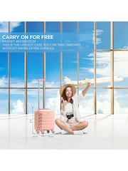 Flight Knight 45x36x20cm EasyJet Underseat 4 Wheel ABS Hard Case Cabin Carry On Hand Luggage - Image 2 of 7