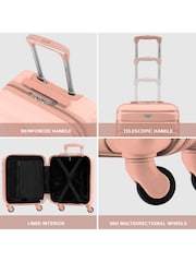 Flight Knight 45x36x20cm EasyJet Underseat 4 Wheel ABS Hard Case Cabin Carry On Hand Luggage - Image 7 of 7