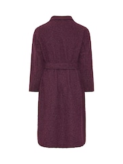 Evans Red Faux Shearling Waterfall Coat - Image 6 of 6