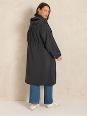 Evans Black Longline Raincoat - Image 3 of 6
