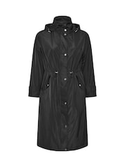 Evans Black Longline Raincoat - Image 5 of 6
