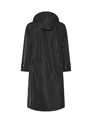 Evans Black Longline Raincoat - Image 6 of 6