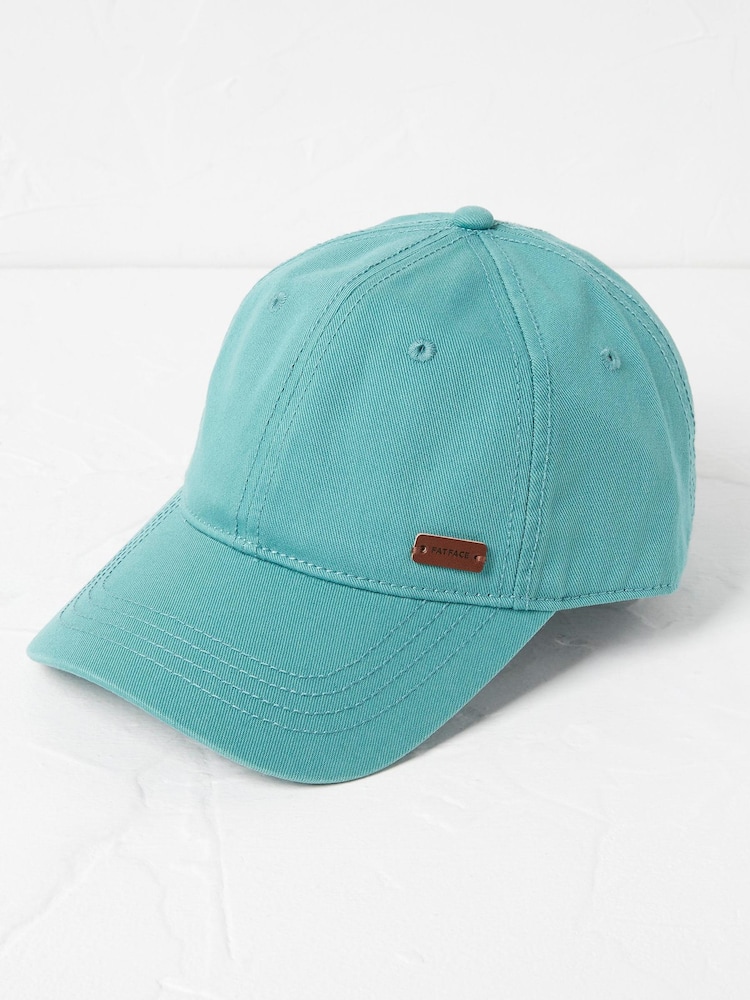 FatFace Green Plain Twill Cap - Image 1 of 5