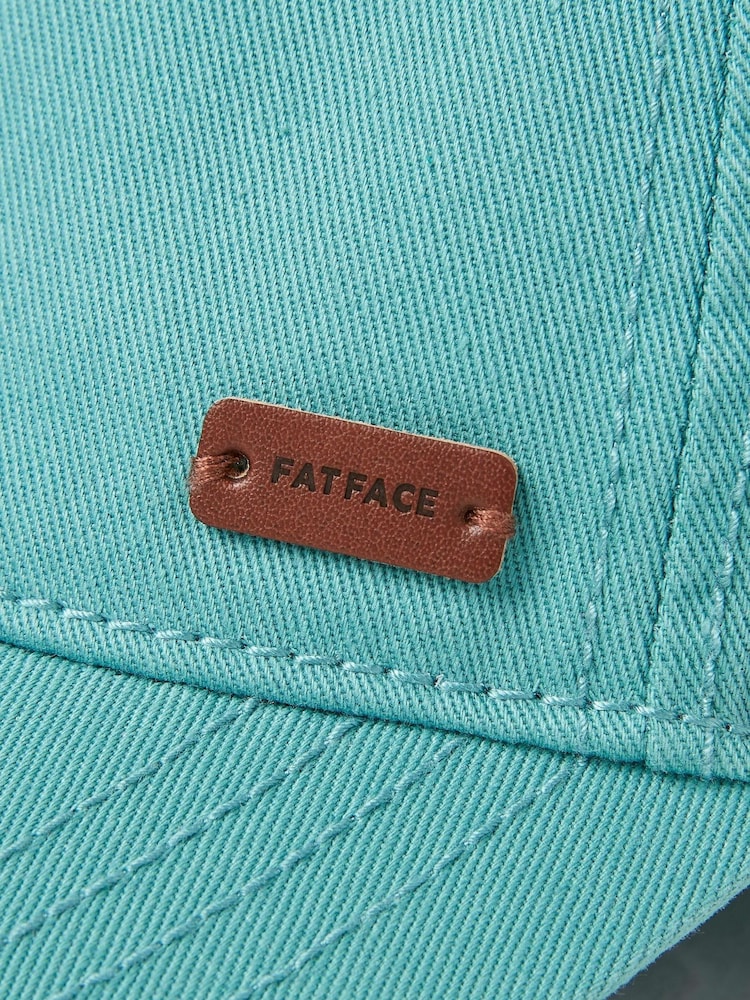 FatFace Green Plain Twill Cap - Image 2 of 5 FatFace Green Plain Twill Cap - Image 2 of 5