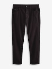 Burgundy Red Dark Slim Fit Soft Touch 5 Pocket Jean Style Trousers - Image 8 of 12