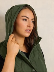 Evans Green Quilted Gilet - Image 5 of 7