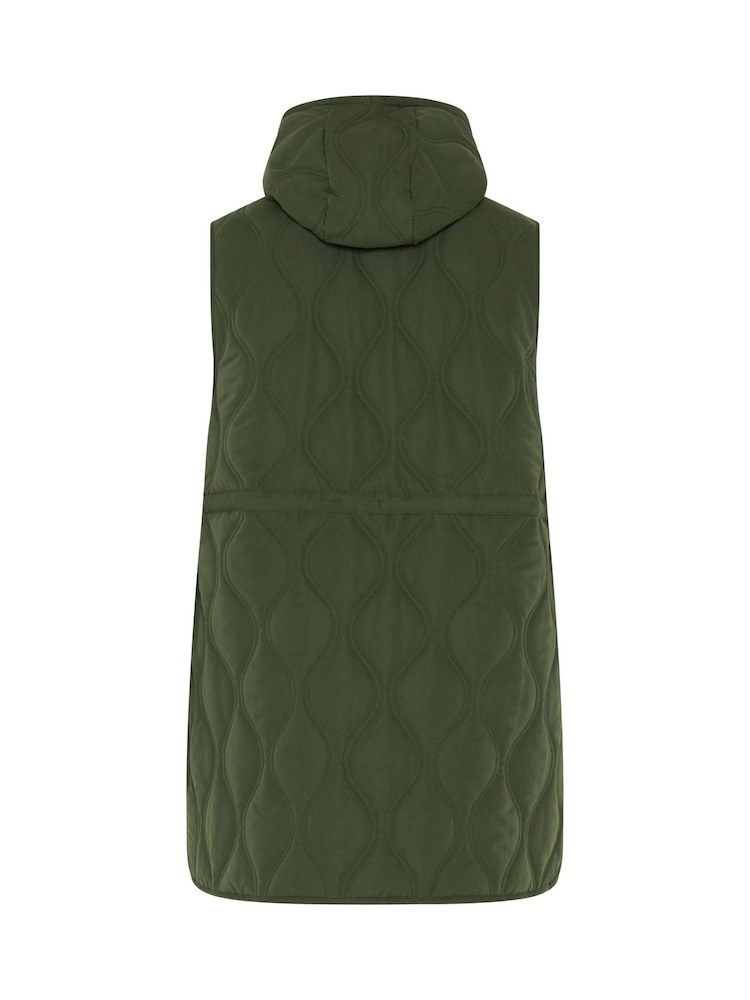 Evans Green Quilted Gilet - Image 7 of 7 Evans Green Quilted Gilet - Image 7 of 7