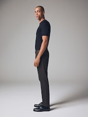 Green Khaki Slim Fit Soft Touch 5 Pocket Jean Style Trousers - Image 4 of 12