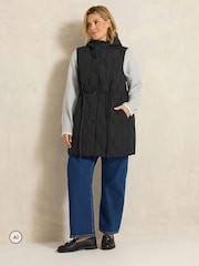 Evans Black Quilted Gilet - Image 2 of 6