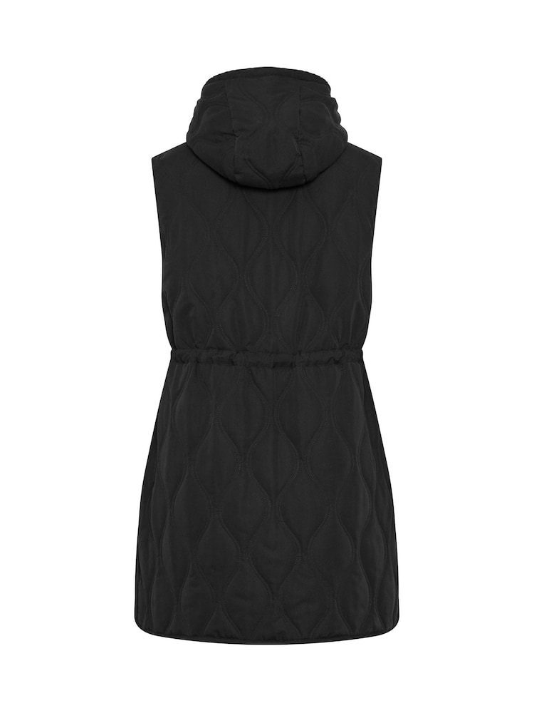 Evans Black Quilted Gilet - Image 6 of 6 Evans Black Quilted Gilet - Image 6 of 6