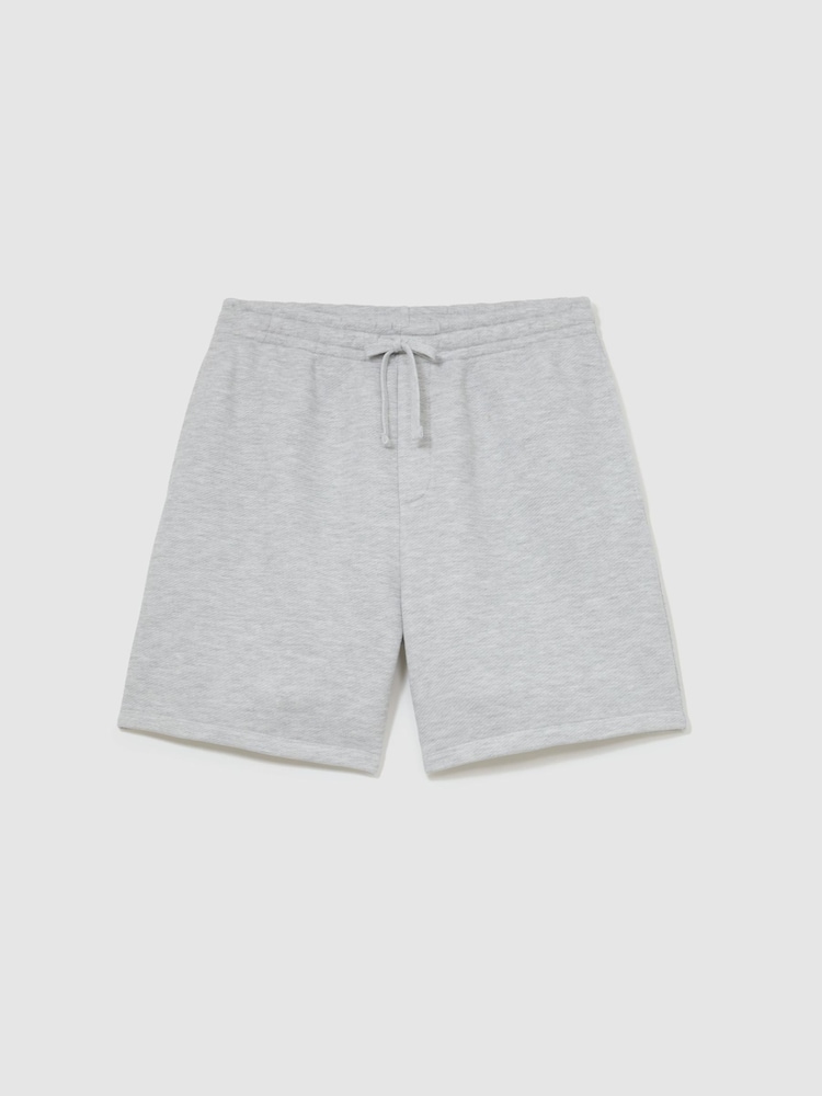 Reiss Grey Vex Heavyweight Cotton-Blend Relaxed-Fit Shorts - Image 2 of 6