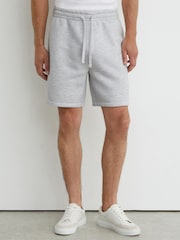 Reiss Grey Vex Heavyweight Cotton-Blend Relaxed-Fit Shorts - Image 3 of 6