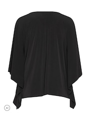 블랙 - Evans Jersey Cape Top - 6의 이미지 6