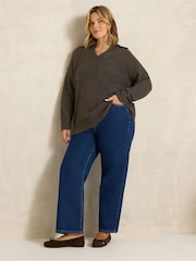 Evans Brown Knitted Jumper - Image 2 of 6