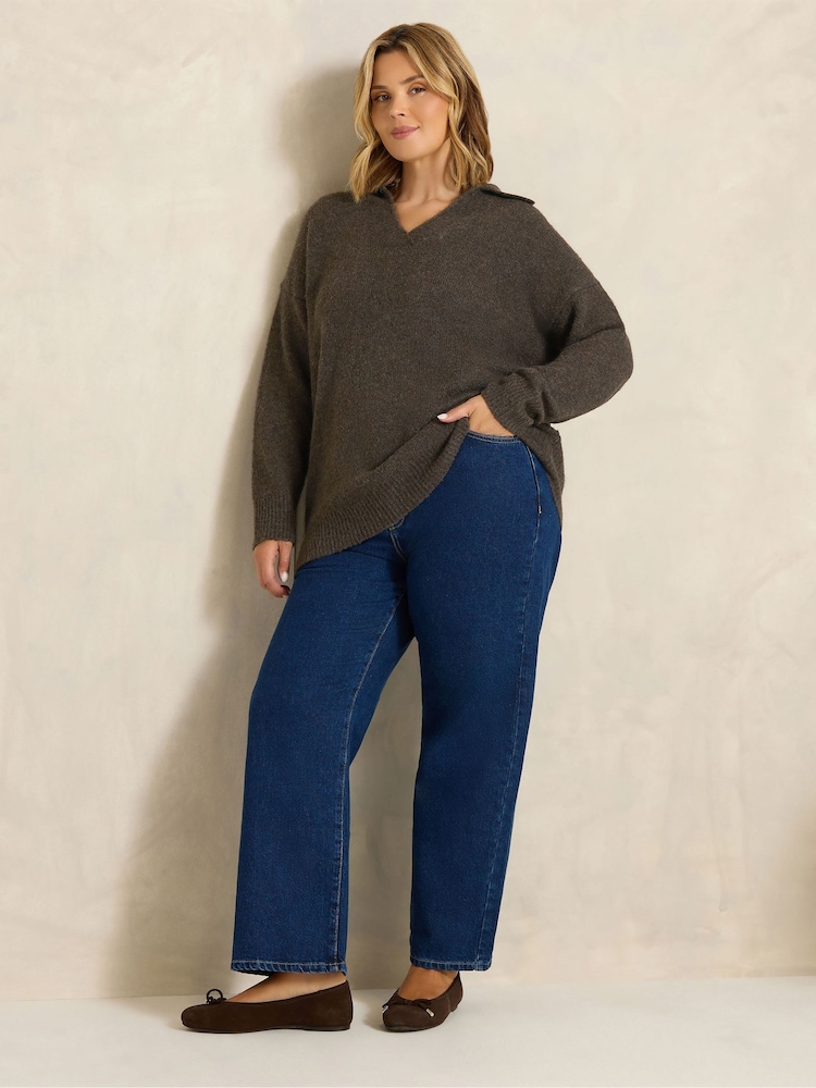 Evans Brown Knitted Jumper - Image 2 of 6