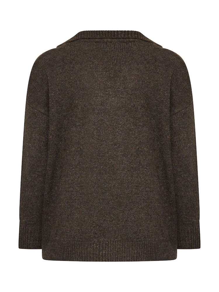 Evans Brown Knitted Jumper - Image 6 of 6