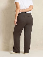 Evans Brown Premium Wide Leg Jeans - Image 3 of 6