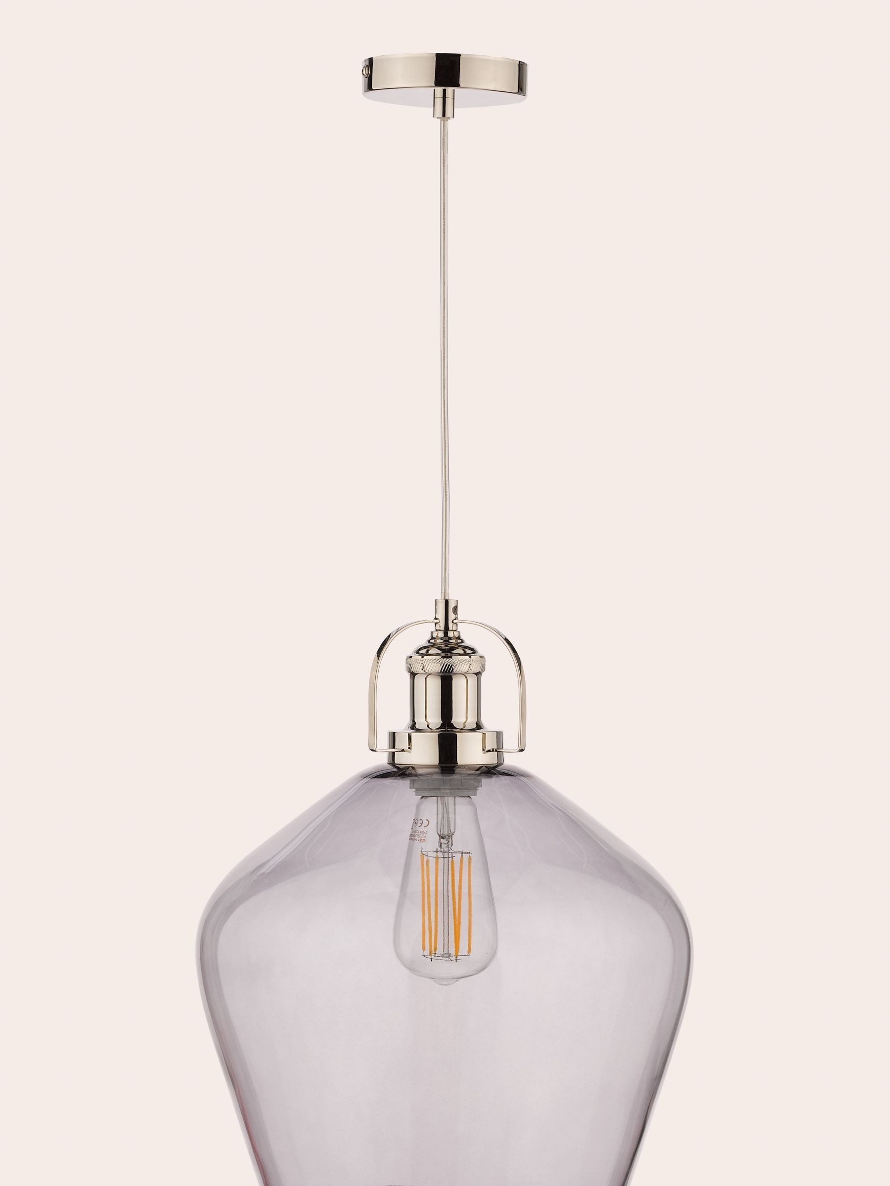 Smoked glass pendant light next deals