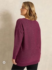 Қызыл - Evans Sparkly Jumper - 6суретінің 3 суреті
