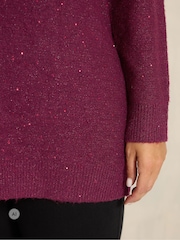 Қызыл - Evans Sparkly Jumper - 6суретінің 4 суреті