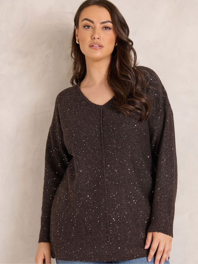 Қоңыр - Evans Sparkly Jumper - 6суретінің 1 суреті
