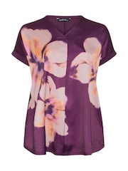 Evans Woven Front Jersey Pleat Swing Top - Image 5 de 6