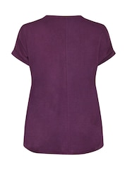 Evans Woven Front Jersey Pleat Swing Top - Image 6 de 6