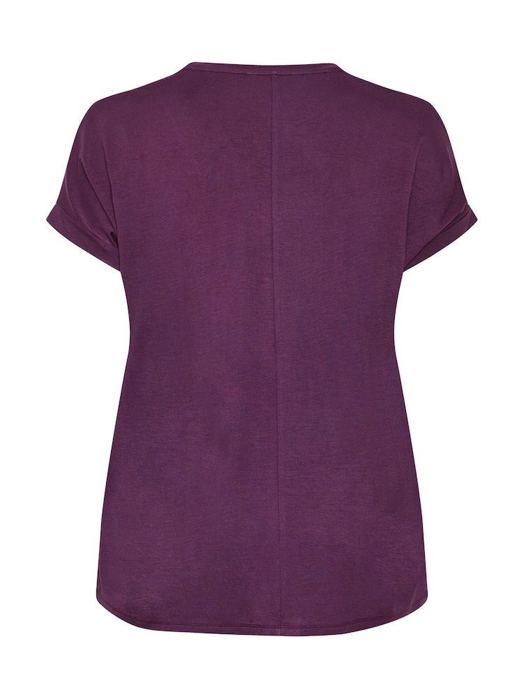 Evans Woven Front Jersey Pleat Swing Top - Image 6 de 6
