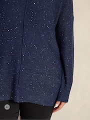 Көк - Evans Sparkly Jumper - 6суретінің 4 суреті