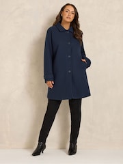 Evans Blue Longline Coat - Image 2 of 6