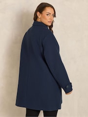 Evans Blue Longline Coat - Image 3 of 6