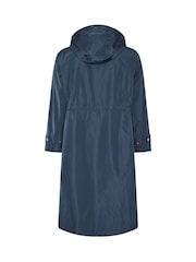 Evans Blue Longline Raincoat - Image 6 of 6