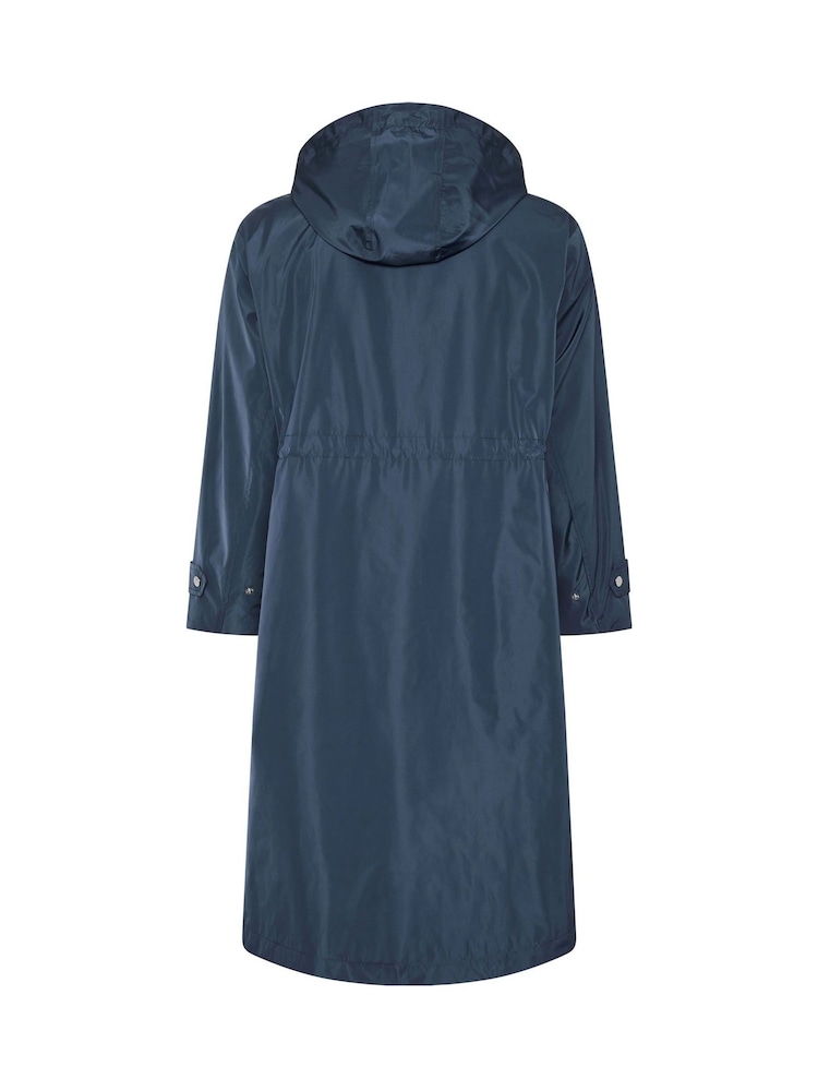 Evans Blue Longline Raincoat - Image 6 of 6 Evans Blue Longline Raincoat - Image 6 of 6