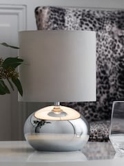 Chrome Pebble Twin Pack Table Lamp - Image 3 of 10