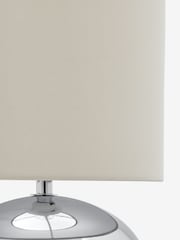 Chrome Pebble Twin Pack Table Lamp - Image 9 of 10