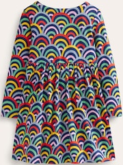 Boden Navy Long Sleeve Fun Jersey Dress - Image 2 of 3