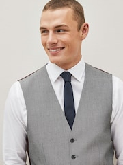 Light Grey Regular Fit Waistcoat - Image 3 of 10
